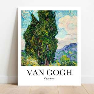 Zypressen von Vincent Van Gogh Poster