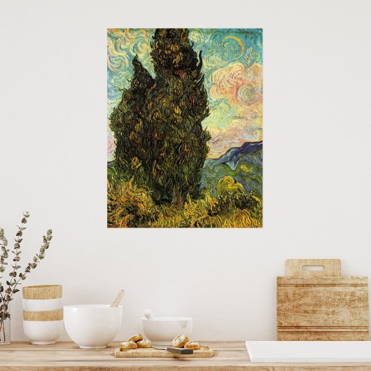 Zypressen von Vincent van Gogh Poster (Küche)