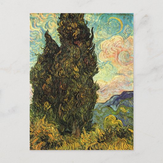 Zypressen von Vincent van Gogh Postkarte (Vorderseite)