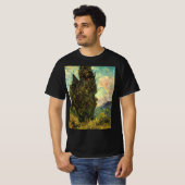 Zypressen von Vincent van Gogh T-Shirt (Vorne ganz)