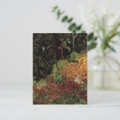 Zypressen, zwei weibliche Figuren, Vincent Van Gog Postkarte (Stehend Vorderseite)