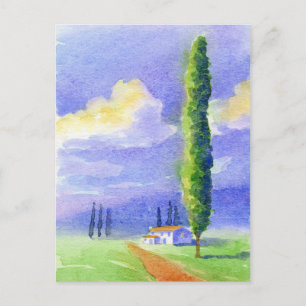 Zypressenbaum Postkarte