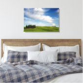 Zypressenbäume in der toskanischen Leinwand (Insitu (Schlafzimmer))