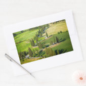 Zypressenkurvenbahn, rechteckiger Aufkleber in der (Umschlag)