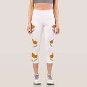 zyprische Flagge Capri Leggings (Vorderseite)
