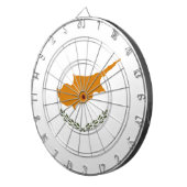 zyprische Flagge Dartscheibe (Vorderseite rechts)