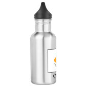 zyprische Flagge Edelstahlflasche (Links)