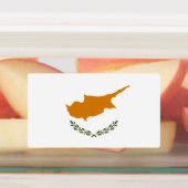 zyprische Flagge Etiketten (Befestigt)