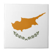zyprische Flagge Fliese (Vorderseite)