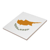 zyprische Flagge Fliese (Seite)