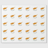 zyprische Flagge Geschenkpapier (Flach)