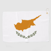 zyprische Flagge Golfhandtuch (Horizontal)