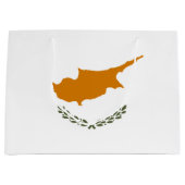 zyprische Flagge Große Geschenktüte (Vorderseite)