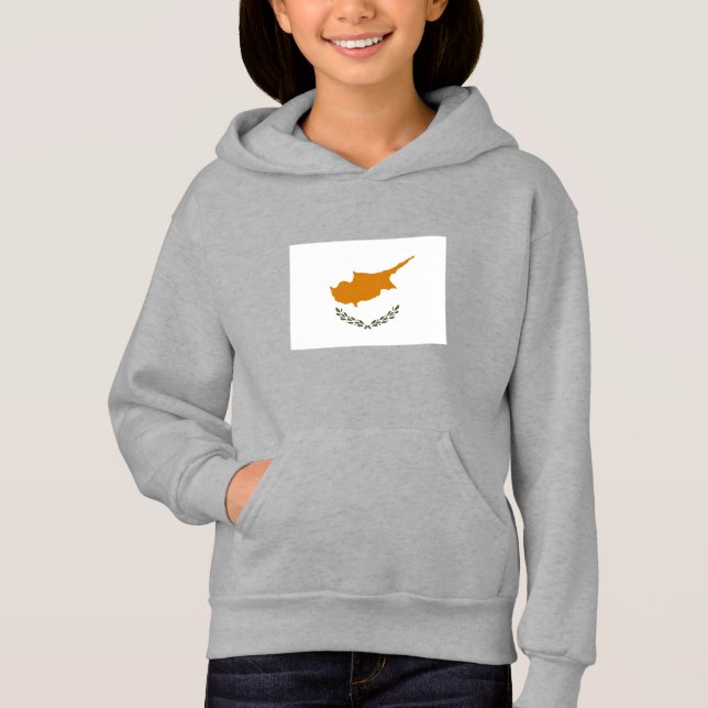 zyprische Flagge Hoodie (Vorderseite)