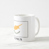 zyprische Flagge Kaffeetasse (VorderseiteRechts)
