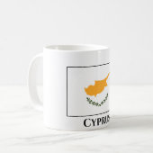 zyprische Flagge Kaffeetasse (Vorderseite Links)