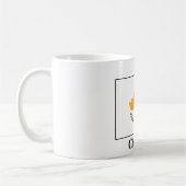 zyprische Flagge Kaffeetasse (Links)