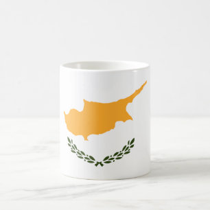 zyprische Flagge Kaffeetasse