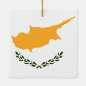 zyprische Flagge Keramikornament (Rückseite)