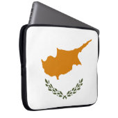 zyprische Flagge Laptopschutzhülle (Vorne Rechts)