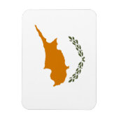 zyprische Flagge Magnet (Vertikal)