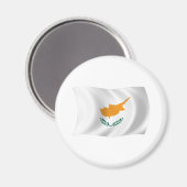 Zyprische Flagge Magnet (Vorderseite/Rückseite)