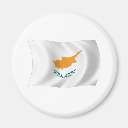 Zyprische Flagge Magnet (Vorne)