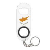 zyprische Flagge Mini Flaschenöffner (Rückseite)