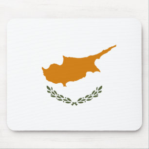 zyprische Flagge Mousepad