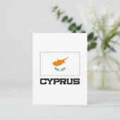 zyprische Flagge Postkarte (Stehend Vorderseite)