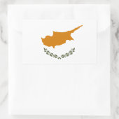 zyprische Flagge Rechteckiger Aufkleber (Tasche)