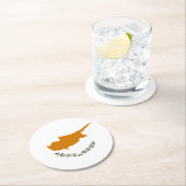 zyprische Flagge Runder Pappuntersetzer (Vor Ort)