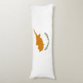 zyprische Flagge Seitenschläferkissen (Vorderseite Vertikal)