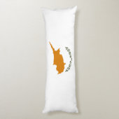 zyprische Flagge Seitenschläferkissen (Rückseite (Vertikal))