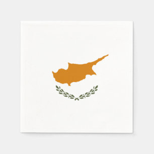zyprische Flagge Serviette