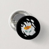 Zyprische Rippenflagge Button (Vorne & Hinten)
