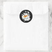 Zyprische Rippenflagge Runder Aufkleber (Tasche)