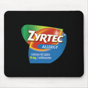 Zyrtec-Allergie lustige Gruppe Krankenpfleger Apot Mousepad