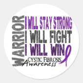 Zystenfibrose Runder Aufkleber (Vorderseite)