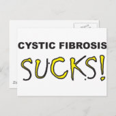Zystische Fibrose Sucks.jpg Postkarte (Vorne/Hinten)