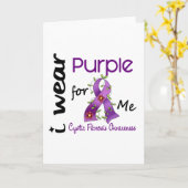 Zystische Fibrose trage ich lila für MICH 43 Karte (Gelbe Blume)