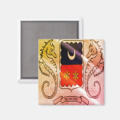zYT002 MAYOTTE, Waving Flag, Afrika, Kühlschrank Magnet (Vorderseite/Rückseite)
