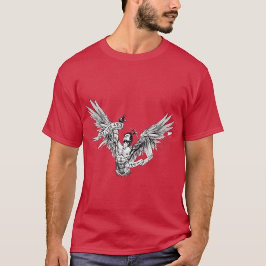 Zyzz Geflügelt T-Shirt (Vorderseite)
