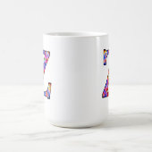 Zz belichtete Monogramm Kaffeetasse (Mittel)