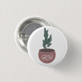 ZZ Botanische Hauspflanzen Pflanze Grünpflanzen Button (Vorne & Hinten)