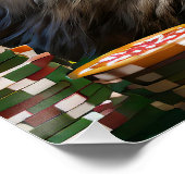 ZZ Tophat, Furry Cat Playing Cards Poster (Ecke)