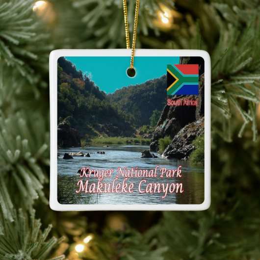 zZA005 SÜDAFRIKA, N.P. Makuleke Canyon, Keramikornament (Baum)