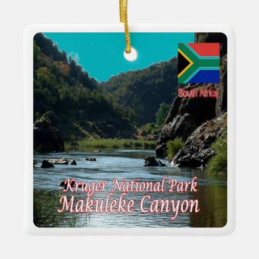 zZA005 SÜDAFRIKA, N.P. Makuleke Canyon, Keramikornament (Vorderseite)