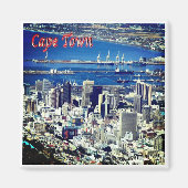 zZA008 CAPE TOWN, Luftsicht, Südafrika, Kühlschran Magnet (Vorne)