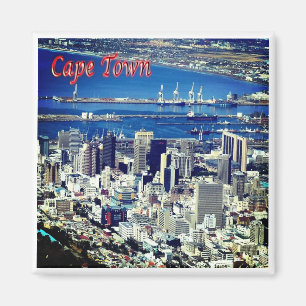 zZA008 CAPE TOWN, Luftsicht, Südafrika, Kühlschran Magnet
